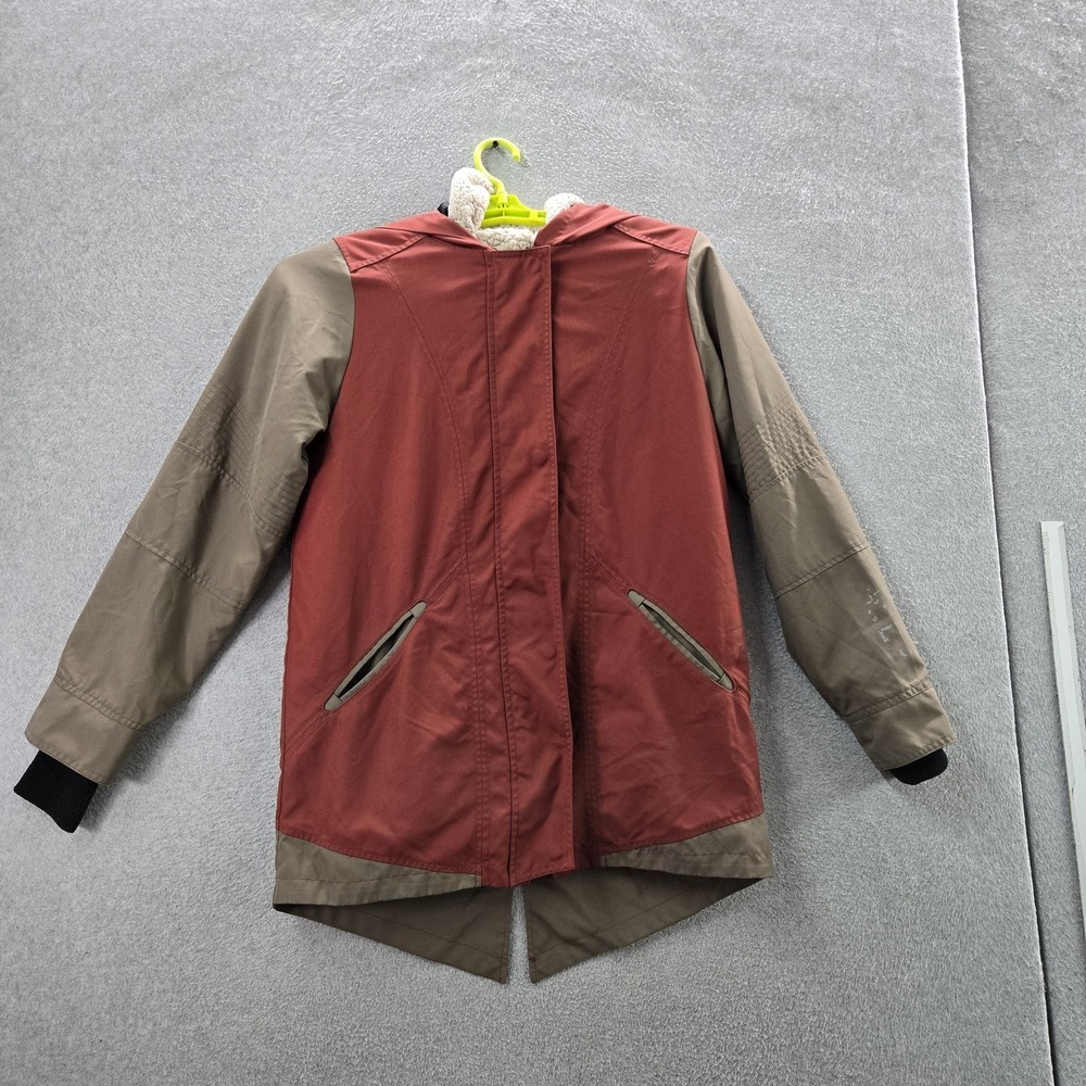 Fox Women‎ Jacket M Red Colorblock Bunda Fox Magnitude Sherpa Lined READ